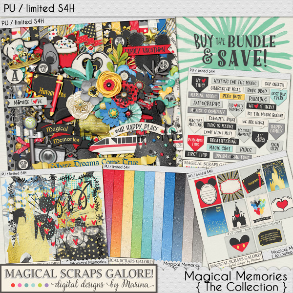 50th Castle Magical Vacation 12X12 Scrapbook Paper
